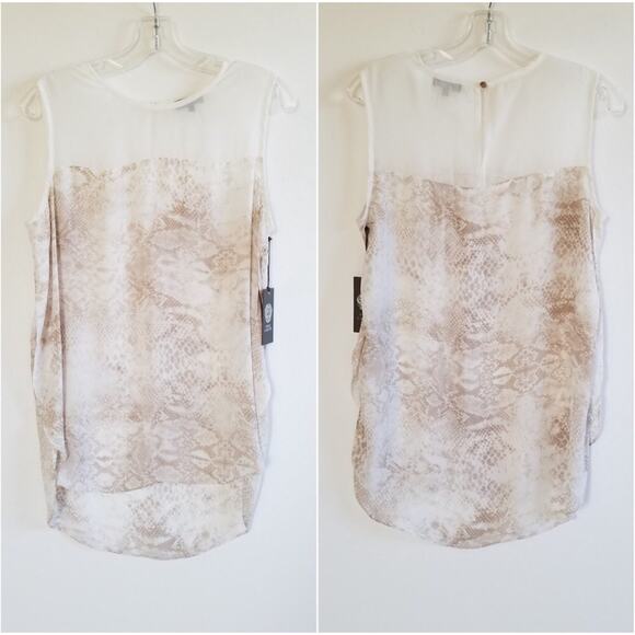 NWT Vince Camuto Printed Sleeveless Tank - Picture 2 of 3